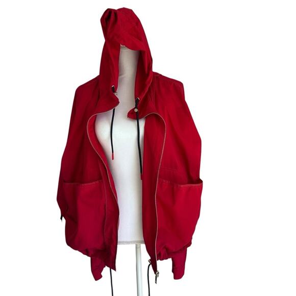 Tommy Hilfiger - Red Hooded Women's Jacket, dolman sleeves, Size: XXL - Picture 8 of 14